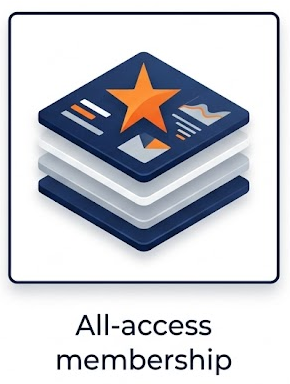 All-access membership icon